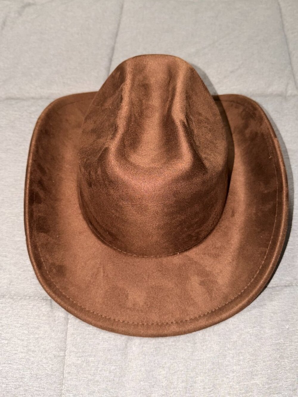 Brown Suede Cowboy Hat